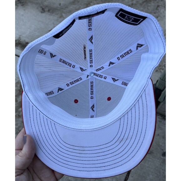 Pacific Headwear FlexFit L/XL Velvet Patch Trucker Hat Red White Blue - Picture 7 of 8